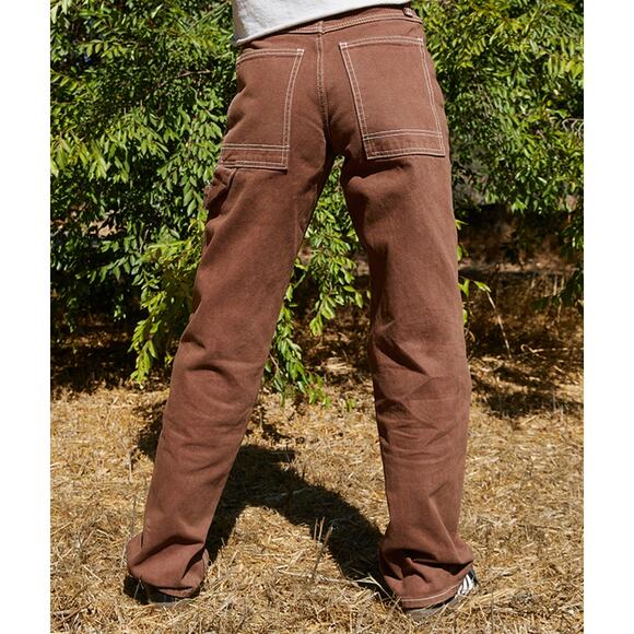 Brandy Melville John Galt EUC Crispina Carpenter Jeans Camel Brown Sz Sml Grunge - Picture 3 of 14